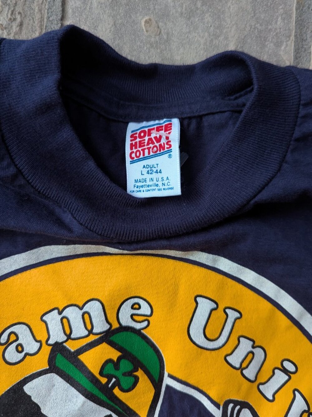 Vintage Notre Dame Fighting Irish Shirt (Softee) - Picture 2 of 3